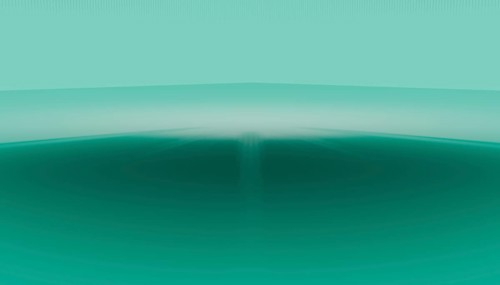 This 3D rendered image features a soft transition from light to dark green hues, creating a