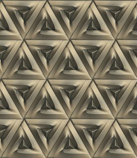 This 3D illustration features an intricate geometric pattern with a modern aesthetic, ideal for