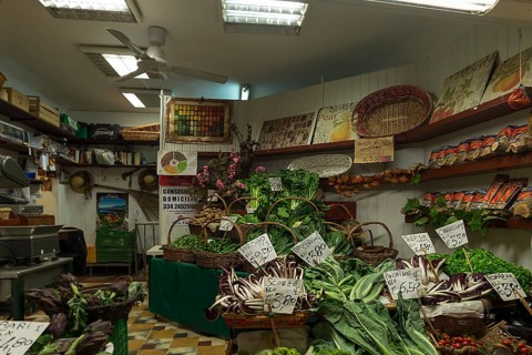 Small vegetable shop, Venice, Veneto, Italy