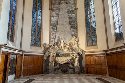 The late Baroque mausoleum of Marshal Hermann Moritz of Saxony by the Parisian sculptor