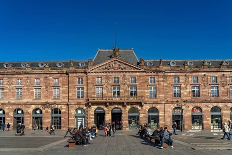 The Aubette, neoclassical building on Place Kléber in Strasbourg, Alsace, France