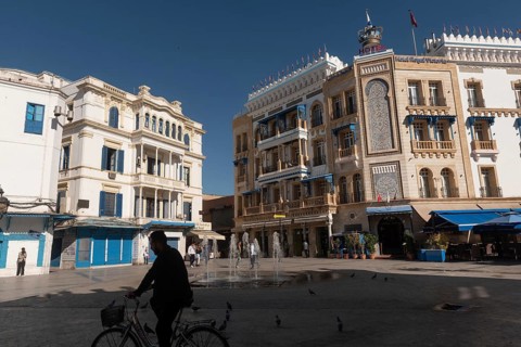Tunis, Tunisia. 4th May 2024 The Place de la Victoire is located at Avenue de France and separates