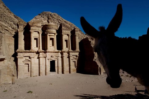 Petra, Jordan. December 13th 2012 The Monastery in the ancient stone city of Petra in Jordan