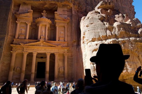Petra, Jordan. December 13th 2012 Jordan, Petra archaeological site, listed as World Heritage by