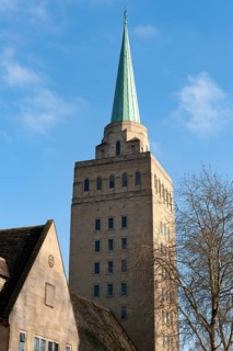 Oxford, England, UK. February 6th 2020 Modern Architecture in Oxford. The Tower of Nuffield