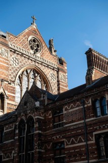 Oxford, England, UK. February 6th 2020 The elegant architecture of Keble College, Parks road,