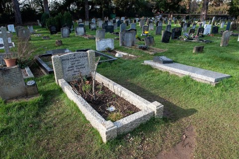 Oxford, England, UK. February 7th 2020 The final resting place of John Ronald Reuel Tolkien