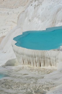 Stunning aqua blue pools of natural mineral rich spring water with many healing properties in
