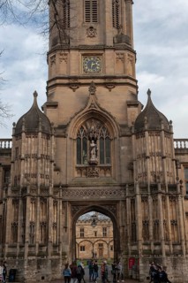 Oxford, England, UK. February 2nd, 2020 Tom Tower is a bell tower in Oxford, England, named after