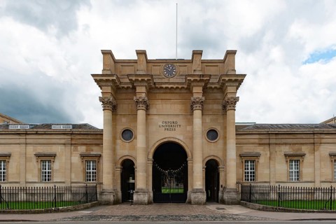 Oxford, England. July 25th 2023 The entrance to the Oxford University Press building on Walton