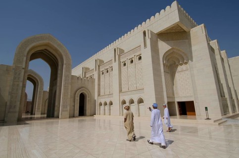 Muscat, Oman. May 26th 2014 Sultan Qaboos Grand Mosque Muscat Oman