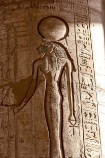 Hieroglyphic relief details from the Ramesseum, memorial temple or mortuary temple of Egyptian