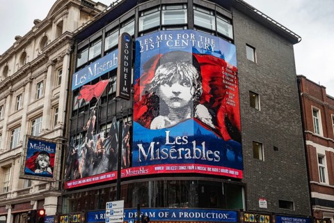 London, United Kingdom. August 2nd 2023 Les Misérables West End Musical Production at the Sondheim
