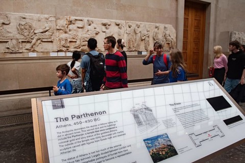 London, UK. August 2nd 2023 The Elgin Marbles, a collection of Greek sculptures from the Parthenon