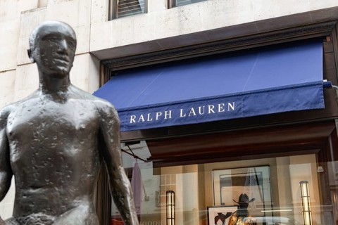 London, United Kingdom. August 2nd 2023 Ralf Lauren. Luxury Brand Store Front. Shopping in New Bond