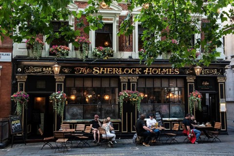 London, United Kingdom. June 28th 2022 Famous Sherlock Holmes traditional British pub near Charring
