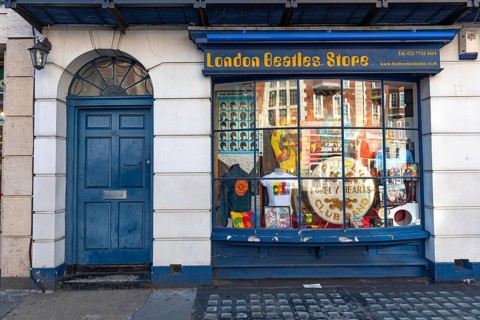 London, United Kingdom July 9th 2022 The London Beatles Store, selling new or original 1960s
