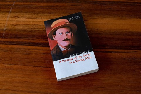 London, UK. 24th August 2024. Paperback copy of A Portrait of the Artist as a Young Man a book by