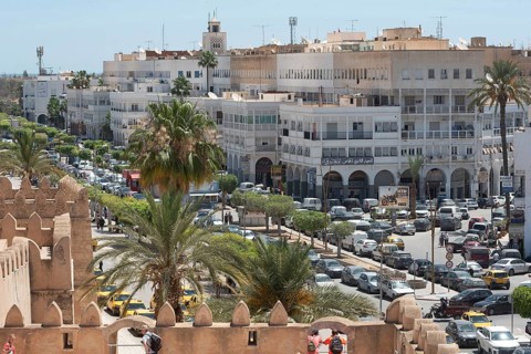 The busy streets of Sfax the second largest city in Tunisia with a population of more than 300, 000