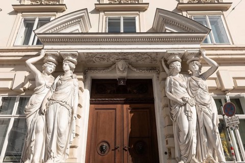 Vienna, Austria. October 5th 2023 Palais Pallavicini, Harry Lime's apartment is Holly Martins'