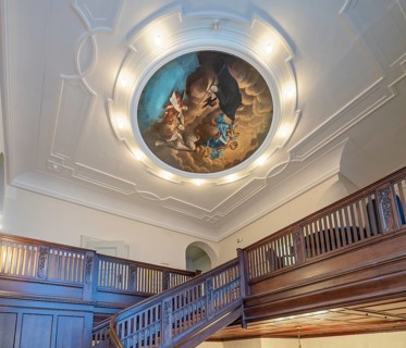 City archive interior staircase detail Minden Germany