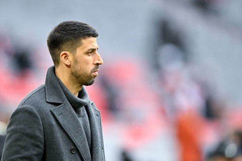 DAZN TV expert Sami Khedira portrait thoughtful rain, soccer Bundesliga, Allianz Arena, Munich,
