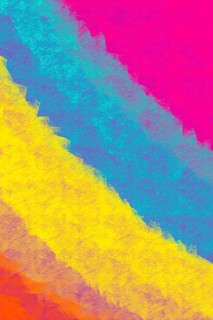 This image presents a striking backdrop with vibrant textures in shades of blue, pink, yellow, and