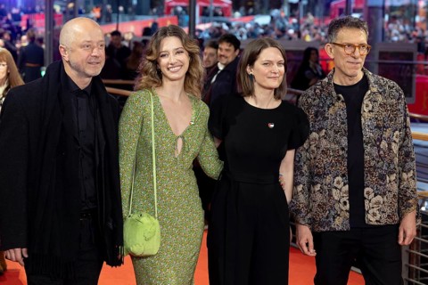 Nikolay Mutafchiev, Michelle Tzontchev, Geneviève DuLude-de Celles, Galin Stoev on the Red Carpet