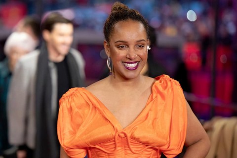 Benita Sarah on the Red Carpet in front of the closing gala of the 76th Berlinale at the Theater am