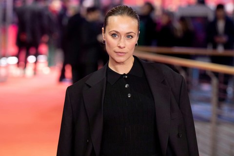 Sina Tkotsch on the Red Carpet in front of the closing gala of the 76th Berlinale at the Theater am