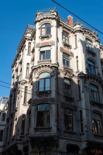 Istanbul, Turkey. November 30th 2019 Elegant European architecture along Istiklal street, Istanbul,