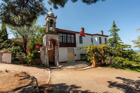 Istanbul, Turkey. 27th April 2016 Aya Yorgi Greek Orthodox Church, Buyukada, the Princess Islands