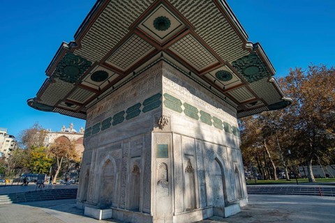 Istanbul, Turkey. 10th November 2022. The recently restored 18th Century Tophane Public Water