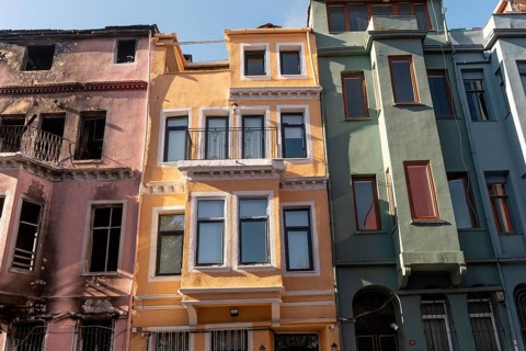 Istanbul, Turkey. October 22nd 2021 Restoration, renovation and gentrification of the historical