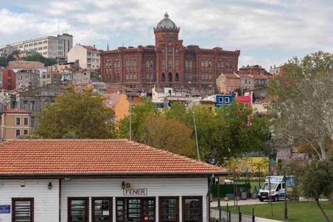 Istanbul, Turkey. 12th October 2021 Known as the Red Castle the historical Rum Greek Orthodox high