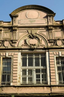Istanbul, Turkey. August 19th 2013 Facade of the Old Port Building, Karakoy, Istanbul, Turkey