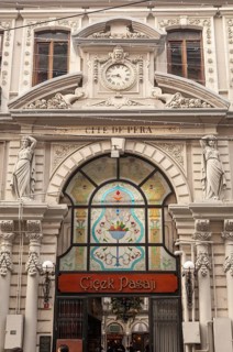 Istanbul, Turkey. 8th January 2010 Beautiful European style architecture at the entrance to Cicek