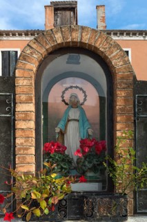 The veneration of the Virgin on the island of Giudecca, Veneto, Italy