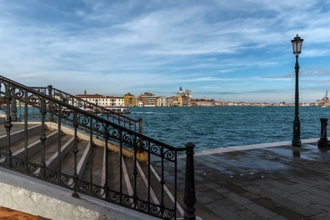 View of Venice from Giudecca Island, Ventien, Italy