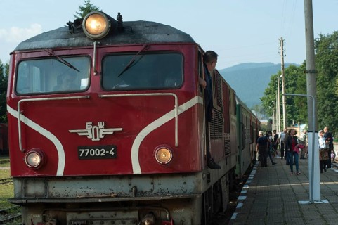 Velingrad, Bulgaria, March 7th 2018 Rural train travel in Velingrad, Bulgaria