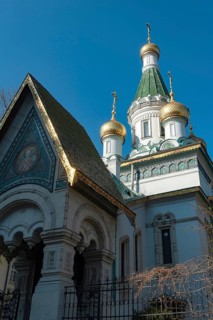 Sofia, Bulgaria, March 30th 2019. The Russian Church of St Nicholas the Miracle-Maker, Sofia,