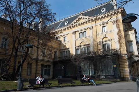 Sofia, Bulgaria, February 6th 2018. Sofia, National Art Gallery Former royal palace, Park, Bulgaria