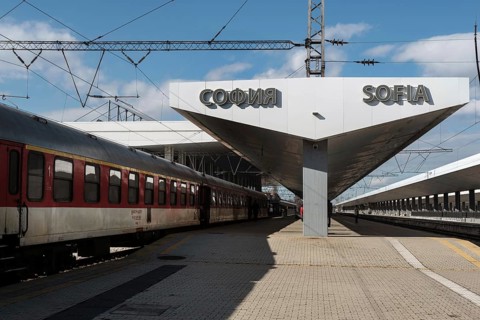 Sofia, Bulgaria 4th February 2021 Sofia Central Train Railway Station in the Bulgarian Capital,