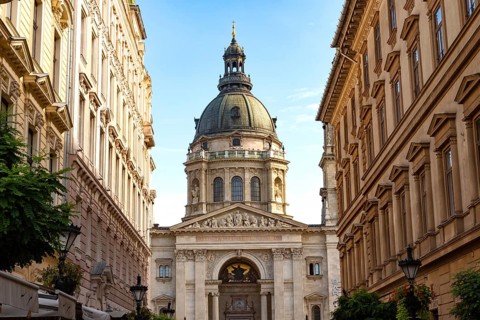 Budapest, Hungary. October 1st 2023 St. Stephen's Roman Catholic Basilica, named after Stephen,