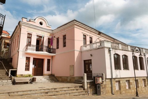 Veliko Tarnovo, Bulgaria. September 26th 2023 The Nadezhda theatre and national community centre, a