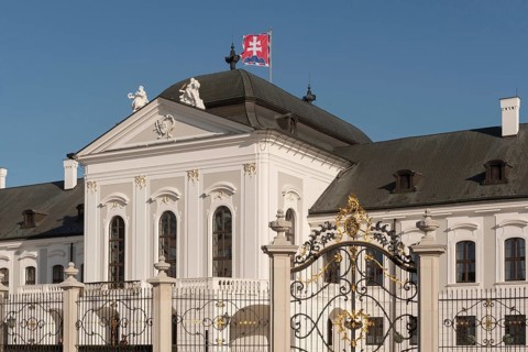 Bratislava, Slovakia. October 3rd 2023 The Grassalkovich Palace. The official residence of the
