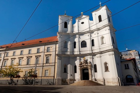 Bratislava, Slovakia. October 2nd 2023 Cathedral of Saint John of Matha and Saint Felix of Valois,