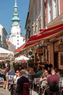 Bratislava, Slovakia. October 2nd 2023 Grandmother's Restaurant a Traditional Slovak Restaurant,