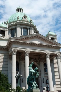 Belgrade, Serbia. July 23rd 2019 House of the National Assembly of the Republic of Serbia, Nikola