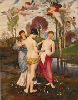 Arnold Böcklin (born 16 October 1827, died January 1901), Swiss painter, draughtsman, graphic